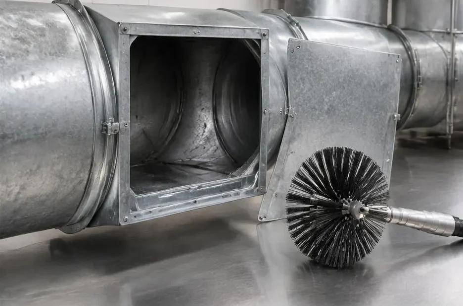 Manual Exhaust Duct Cleaning — representative editorial illustration